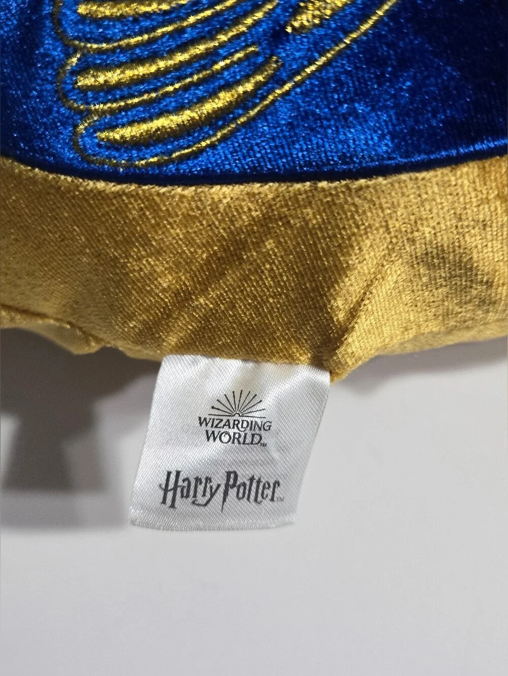 Harry Potter Golden Snitch Hogwarts Crest Transforming Plush Pillow 15” NWT